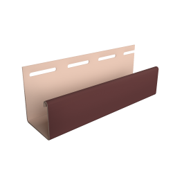 J-ПРОФИЛЬ ТАБАЧНЫЙ 30мм 3,0м ДЛЯ ФАСАДНЫХ ПАНЕЛЕЙ DOCKE