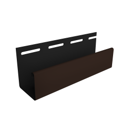 J-ПРОФИЛЬ ШОКОЛАДНЫЙ 30мм 3,0м ДЛЯ ФАСАДНЫХ ПАНЕЛЕЙ DOCKE