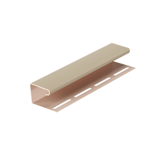 J-ПРОФИЛЬ КРЕМ БРЮЛЕ 3,0м ДЛЯ САЙДИНГА (DOCKE)