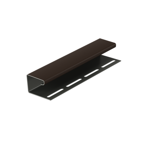 J-ПРОФИЛЬ ШОКОЛАД 3,0м ДЛЯ САЙДИНГА (DOCKE)