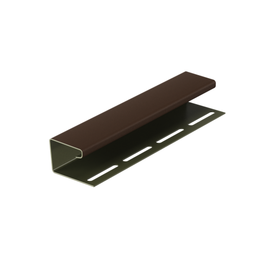 J-ПРОФИЛЬ КАШТАН 3,0м ДЛЯ СОФИТА (DOCKE)