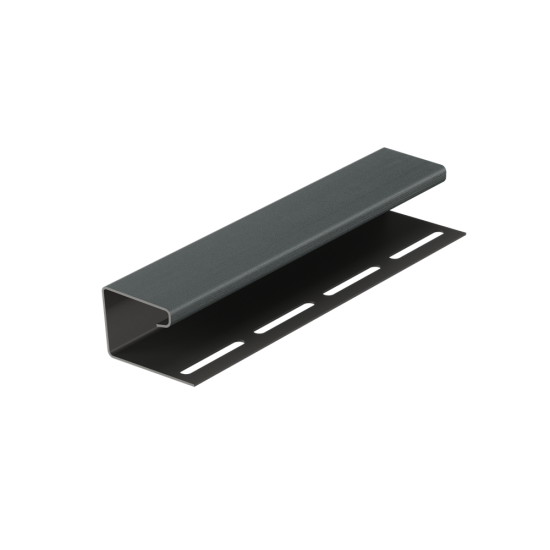 J-ПРОФИЛЬ ГРАФИТ 3,0м ДЛЯ САЙДИНГА (DOCKE)