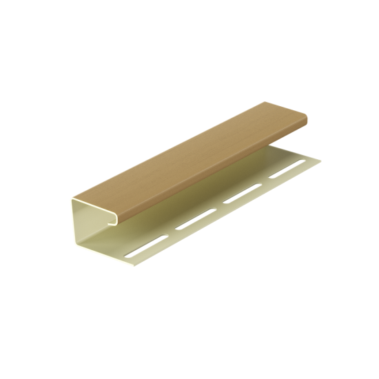 J-ПРОФИЛЬ КАРАМЕЛЬ 3,0м ДЛЯ САЙДИНГА (DOCKE)