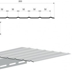 J-фаска КОРИЧНЕВАЯ для соффита GrandLine 3,0м