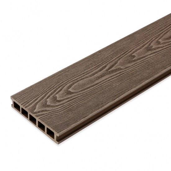 ТЕРРАСНАЯ ДОСКА ДПК LITE 3D ШОКОЛАД 3,0х0,138м (АЛЬТА-ПРОФИЛЬ)