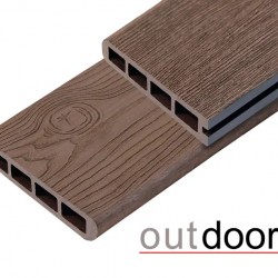 ТЕРРАСНАЯ ДОСКА ЗАВЕРШАЮЩАЯ ДПК STORM/OCEAN BROWN КОРИЧНЕВАЯ МИКС 4,0м (OUTDOOR)