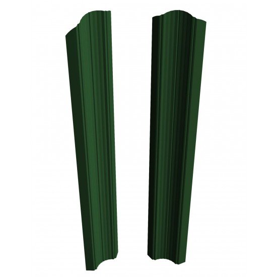 ШТАКЕТНИК "М-ОБРАЗНЫЙ РИФЛЕНЫЙ" 121мм ГЛЯНЕЦ ДВУСТОРОННИЙ