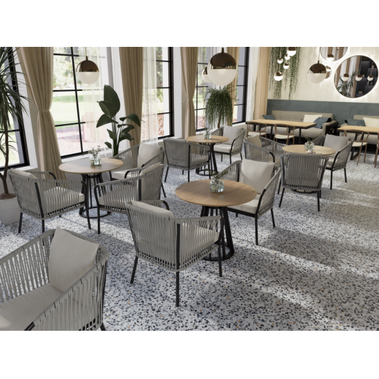 КЕРАМОГРАНИТ TERRAZZO BIANCO TB-610 600х600х10,5 ПИАСТРЕЛЛА