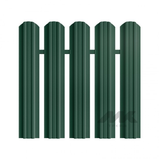 ШТАКЕТНИК ТРАПЕЦИЯ 118мм ЗЕЛЕНЫЙ МОХ ДВУСТОРОННИЙ ГЛЯНЦЕВЫЙ МК-ТРЕЙД