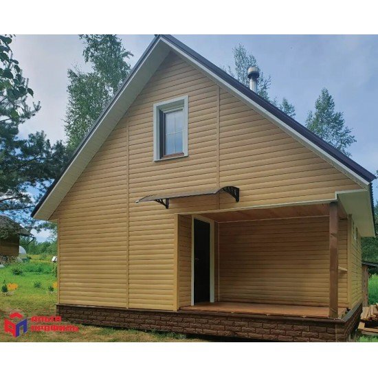 САЙДИНГ БЛОК-ХАУС ЛЮКС БУК ВН-03 3000х222мм АЛЬТА-ПРОФИЛЬ