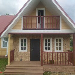 САЙДИНГ БЛОК-ХАУС ЛЮКС КАШТАН ВН-03 3000х222мм АЛЬТА-ПРОФИЛЬ