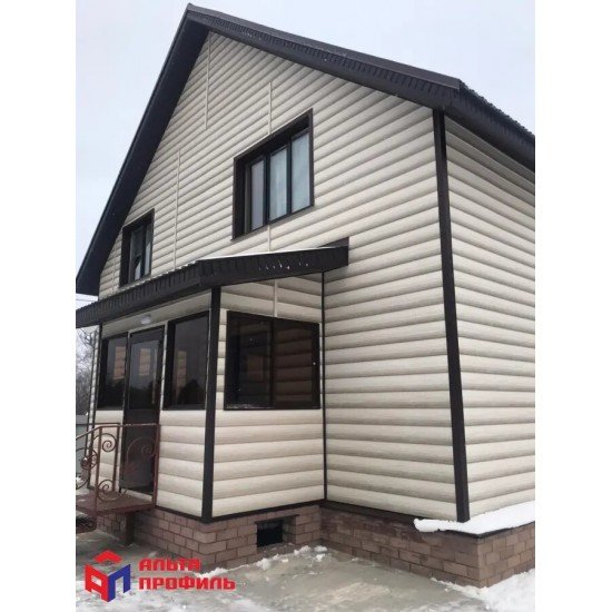 САЙДИНГ БЛОК-ХАУС ЛЮКС ЯСЕНЬ ВН-03 3000х222мм АЛЬТА-ПРОФИЛЬ
