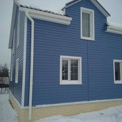 САЙДИНГ АКРИЛОВЫЙ КОРАБЕЛЬНЫЙ БРУС СИНИЙ 3660х230мм КАНАДА ПЛЮС ПРЕМИУМ АЛЬТА-ПРОФИЛЬ