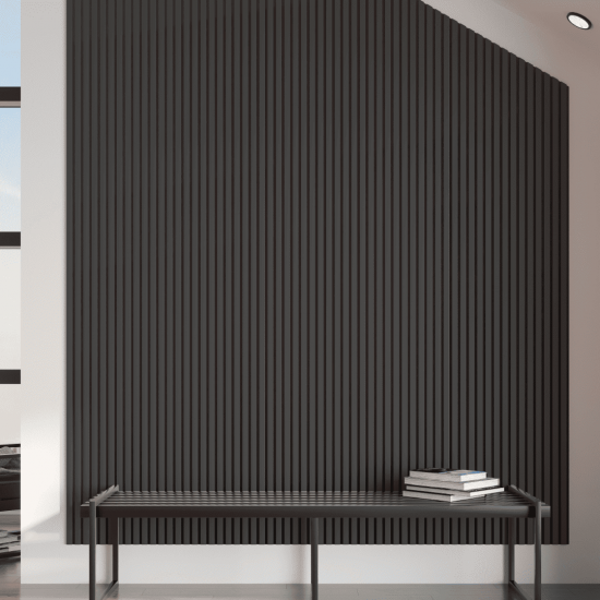 ПАНЕЛЬ СТЕНОВАЯ АКУСТИЧЕСКАЯ МДФ BLACK LEAD TREND 2780х600х21мм (STELLA)