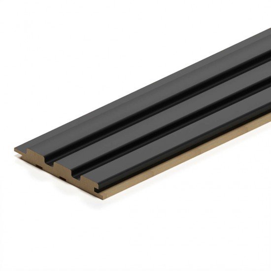 СТЕНОВАЯ ПАНЕЛЬ РЕЕЧНАЯ МДФ BLACK LEAD BEATS DE LUXE (STELLA)