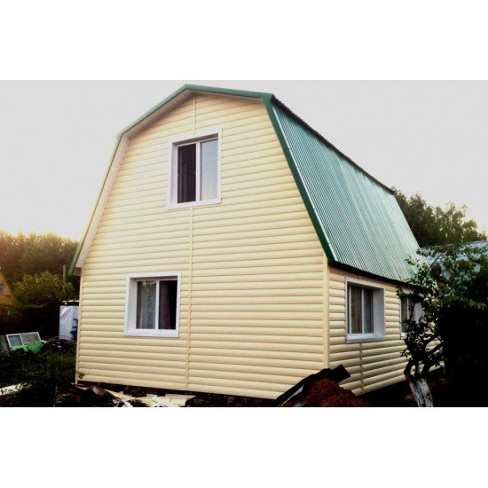 САЙДИНГ БЛОК-ХАУС КРЕМОВЫЙ 3050х230мм Ю-ПЛАСТ