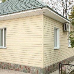 САЙДИНГ БЛОК-ХАУС КРЕМОВЫЙ 3050х230мм Ю-ПЛАСТ