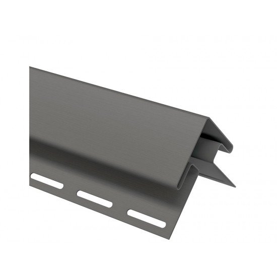 НАРУЖНЫЙ УГОЛ ГРАФИТОВЫЙ 50мм 3,05м ДЛЯ САЙДИНГА И ФАСАДНЫХ ПАНЕЛЕЙ Ю-ПЛАСТ