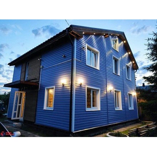 САЙДИНГ АКРИЛОВЫЙ КОРАБЕЛЬНЫЙ БРУС СИНИЙ 3660х230мм КАНАДА ПЛЮС ПРЕМИУМ АЛЬТА-ПРОФИЛЬ