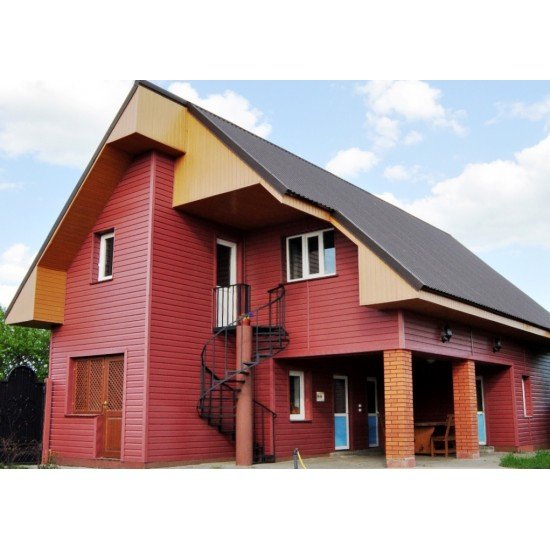 САЙДИНГ АКРИЛОВЫЙ КОРАБЕЛЬНЫЙ БРУС КРАСНЫЙ 3660х230мм КАНАДА ПЛЮС ПРЕМИУМ АЛЬТА-ПРОФИЛЬ