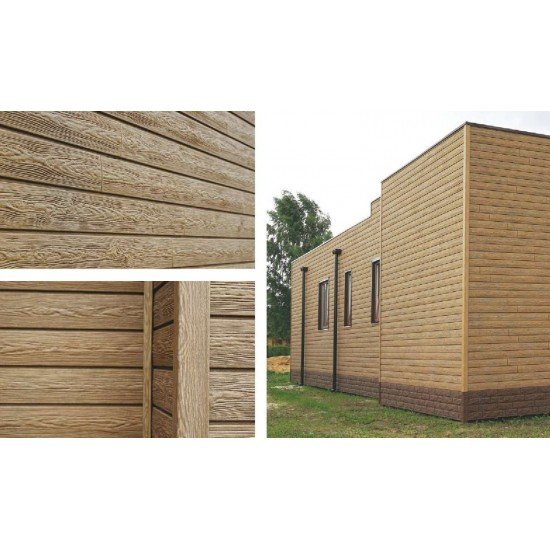 ФАСАДНАЯ ПАНЕЛЬ ХОКЛА ЛИСТВЕННИЦА МЕДОВАЯ 2000х250мм Ю-ПЛАСТ