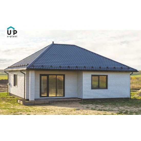 ФАСАДНАЯ ПАНЕЛЬ КВАРЦИТ СВЕТЛО-СЕРЫЙ 2000х250мм СТОУН-ХАУС Ю-ПЛАСТ