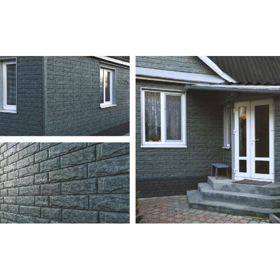 ФАСАДНАЯ ПАНЕЛЬ КАМЕНЬ ИЗУМРУДНЫЙ 3025х225мм СТОУН-ХАУС Ю-ПЛАСТ