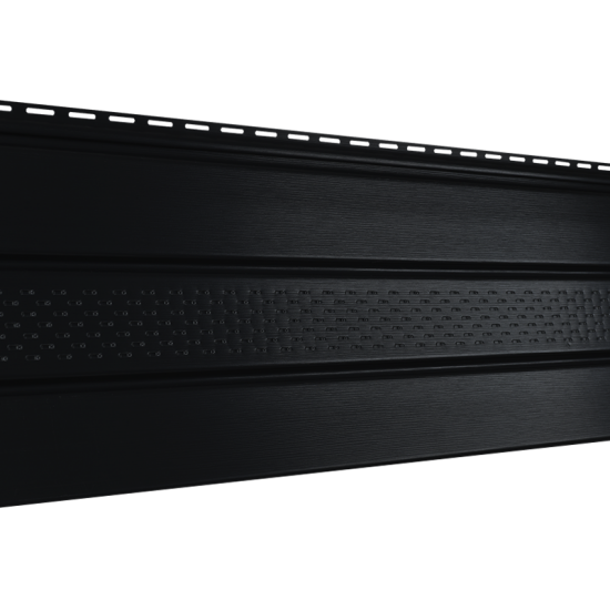 СОФФИТ ПРО ЧЕРНЫЙ 3000х300мм Ю-ПЛАСТ