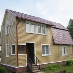 САЙДИНГ БЛОК-ХАУС КОФЕ С МОЛОКОМ 3050х230мм Ю-ПЛАСТ