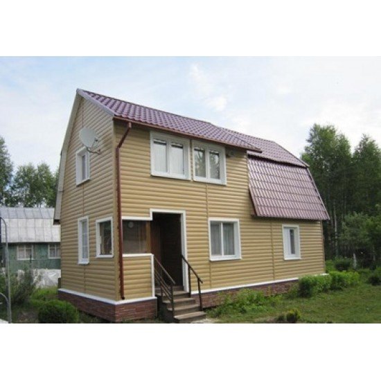 САЙДИНГ БЛОК-ХАУС КОФЕ С МОЛОКОМ 3050х230мм Ю-ПЛАСТ