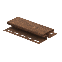 Н-ПЛАНКА ОРЕХ ТЕМНЫЙ 3,05м ДЛЯ СОФФИТА Ю-ПЛАСТ