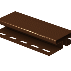 Н-ПЛАНКА КОРИЧНЕВАЯ 3,05м ДЛЯ САЙДИНГА Ю-ПЛАСТ
