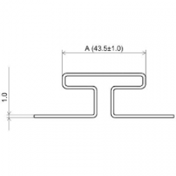 Н-ПЛАНКА ОРЕХ ТЕМНЫЙ 3,05м ДЛЯ СОФФИТА Ю-ПЛАСТ