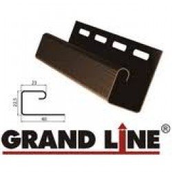 J Профиль КОРИЧНЕВАЯ для сайдинга GrandLine 3.0м