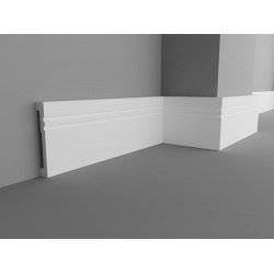 ПЛИНТУС НАПОЛЬНЫЙ ДЮРОПОЛИМЕРНЫЙ UHD PN 080.12 2000х80мм FAMILY PLINTUS