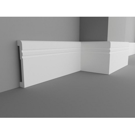 ПЛИНТУС НАПОЛЬНЫЙ ДЮРОПОЛИМЕРНЫЙ UHD PM 080.12 2000х80мм FAMILY PLINTUS