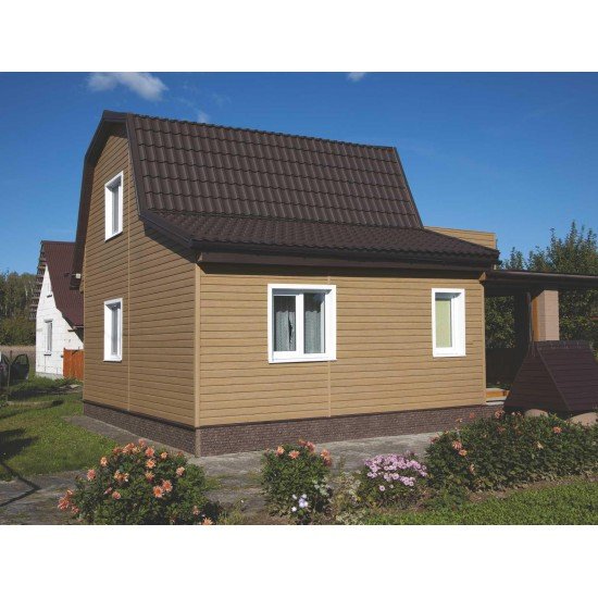 САЙДИНГ БЛОК-ХАУС ДУБ НАТУРАЛЬНЫЙ 3050х230мм ТИМБЕР-БЛОК Ю-ПЛАСТ