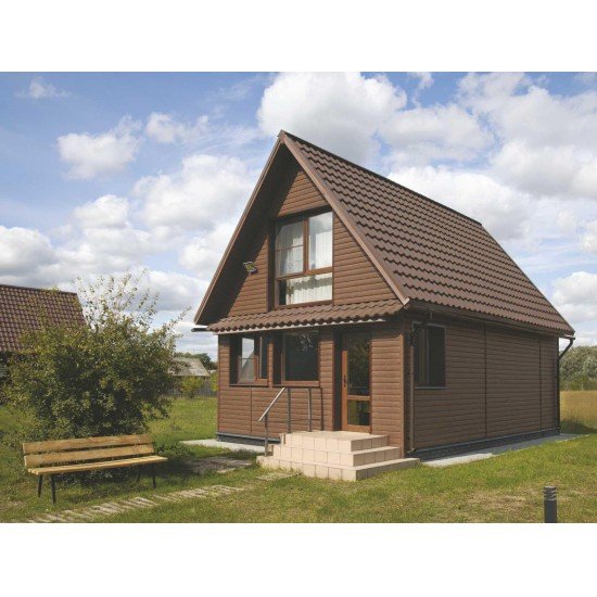 САЙДИНГ БЛОК-ХАУС ДУБ МОРЕНЫЙ 3050х230мм ТИМБЕР-БЛОК Ю-ПЛАСТ