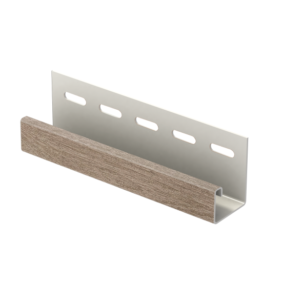 J-ПЛАНКА РЕЙКА ФАСАДНАЯ ОРЕХ СВЕТЛЫЙ 3,05м ТИМБЕР-БЛОК Ю-ПЛАСТ