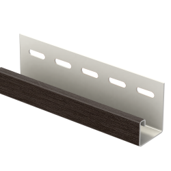 J-ПЛАНКА РЕЙКА ФАСАДНАЯ ОРЕХ ТЕМНЫЙ 3,05м ТИМБЕР-БЛОК Ю-ПЛАСТ