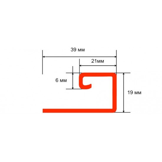 J-ПРОФИЛЬ КАШТАН 3,0м ДЛЯ САЙДИНГА ТЕХНО-НИКОЛЬ