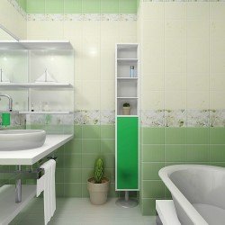 КОМПЛЕКТ ПАНЕЛЕЙ ПВХ КАПЛИ РОСЫ ЗЕЛЕНЬ 2700х500мм (UNIQUE)