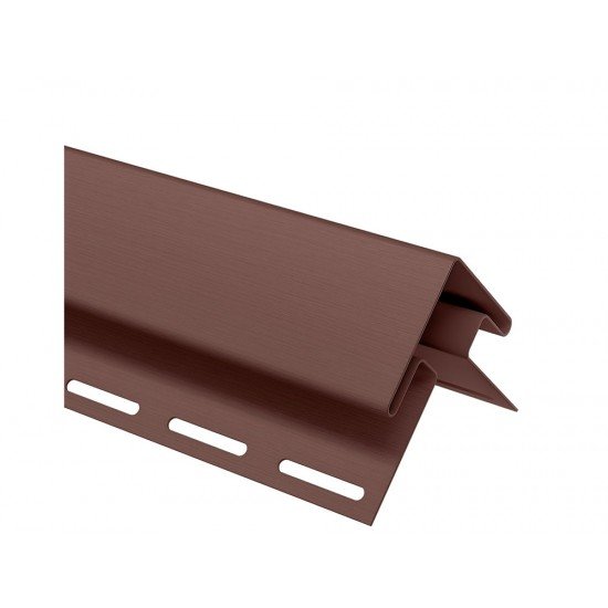 НАРУЖНЫЙ УГОЛ КОРИЧНЕВЫЙ 50мм 3,05м ДЛЯ САЙДИНГА И ФАСАДНЫХ ПАНЕЛЕЙ Ю-ПЛАСТ