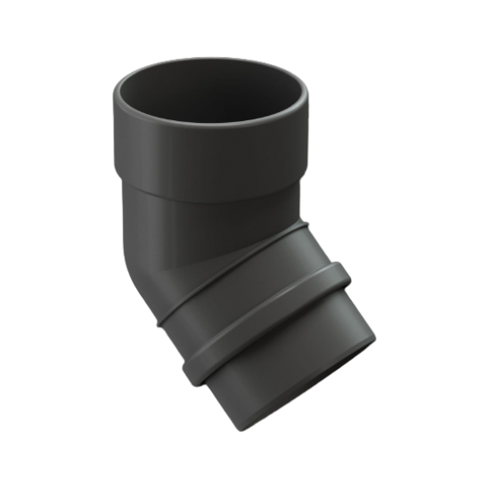 КОЛЕНО ТРУБЫ 45гр ПВХ D100 (DÖCKE LUX)