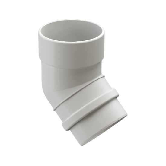 КОЛЕНО ТРУБЫ 45гр ПВХ D100 (DÖCKE LUX)