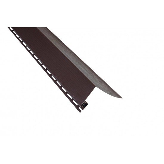 Околооконная планка КОРИЧНЕВАЯ 140мм 3,0м для сайдинга Альта-Профиль