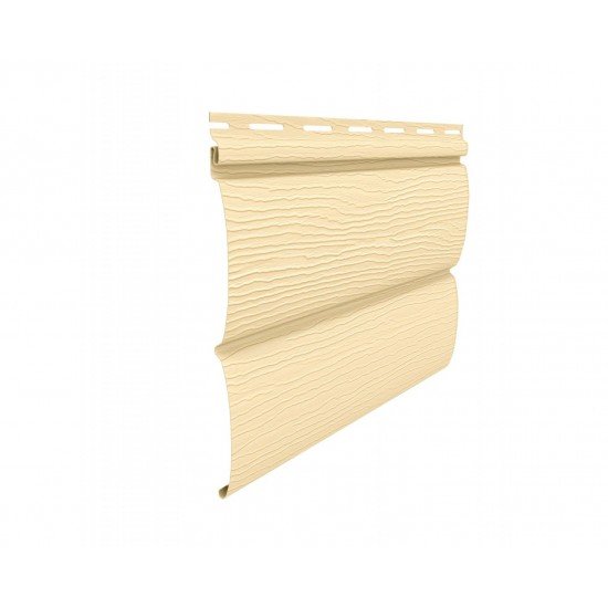 САЙДИНГ БЛОК-ХАУС КРЕМОВЫЙ 3050х230мм Ю-ПЛАСТ