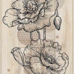 ПАНЕЛЬ ПВХ МАКОВАЯ ЛОЗА 2500х250мм (SANRELIA)