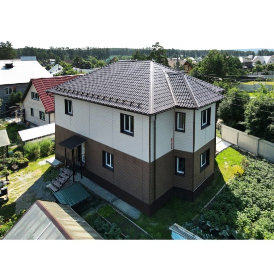 Сайдинг Natural-Брус КЕДР 3000х182мм GrandLine (Design-Tundra)