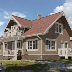 Cайдинг УССУРИЙСКИЙ БЛОК-ХАУС ЛИСТВЕННИЦА D4.7T 3600х240мм DOCKE LUX